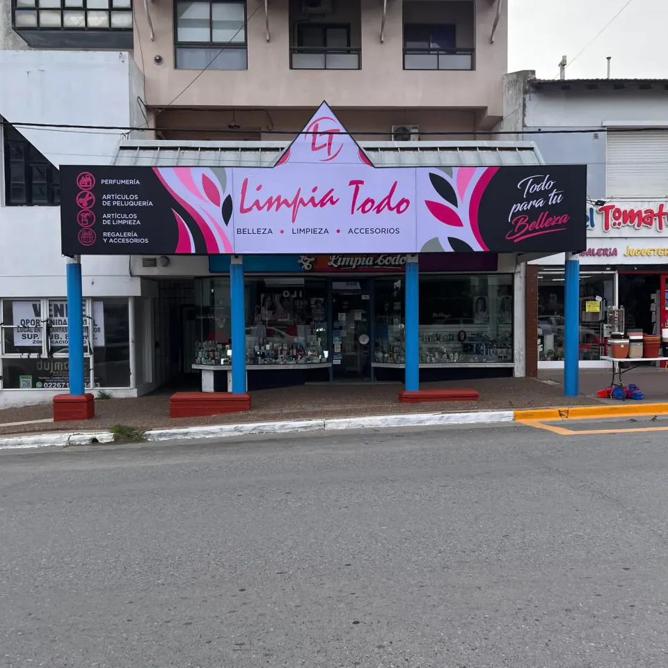 Marquesina back light para Limpia Todo