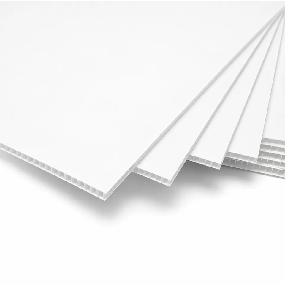 Plastico Corrugado Blanco 7 mm 1,22 x 2,44 mt