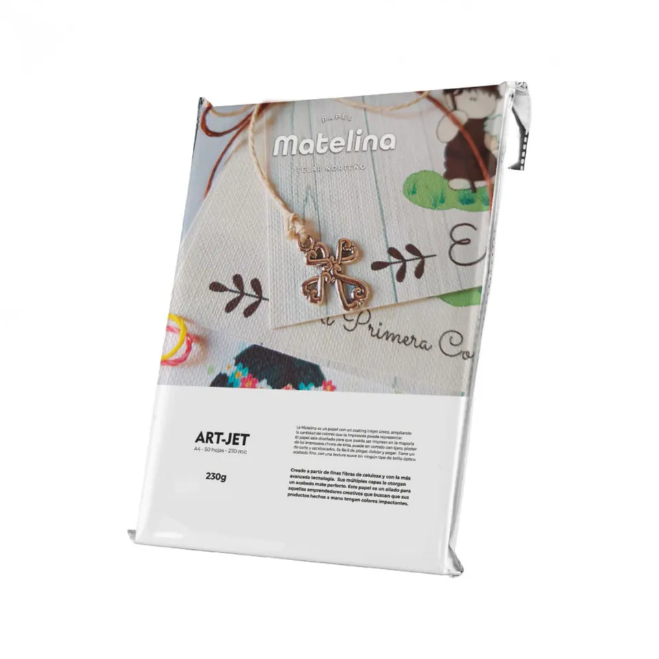 Papel Art-Jet Matelina Telar Norteño 230 A4 Paquete x 50 hojas