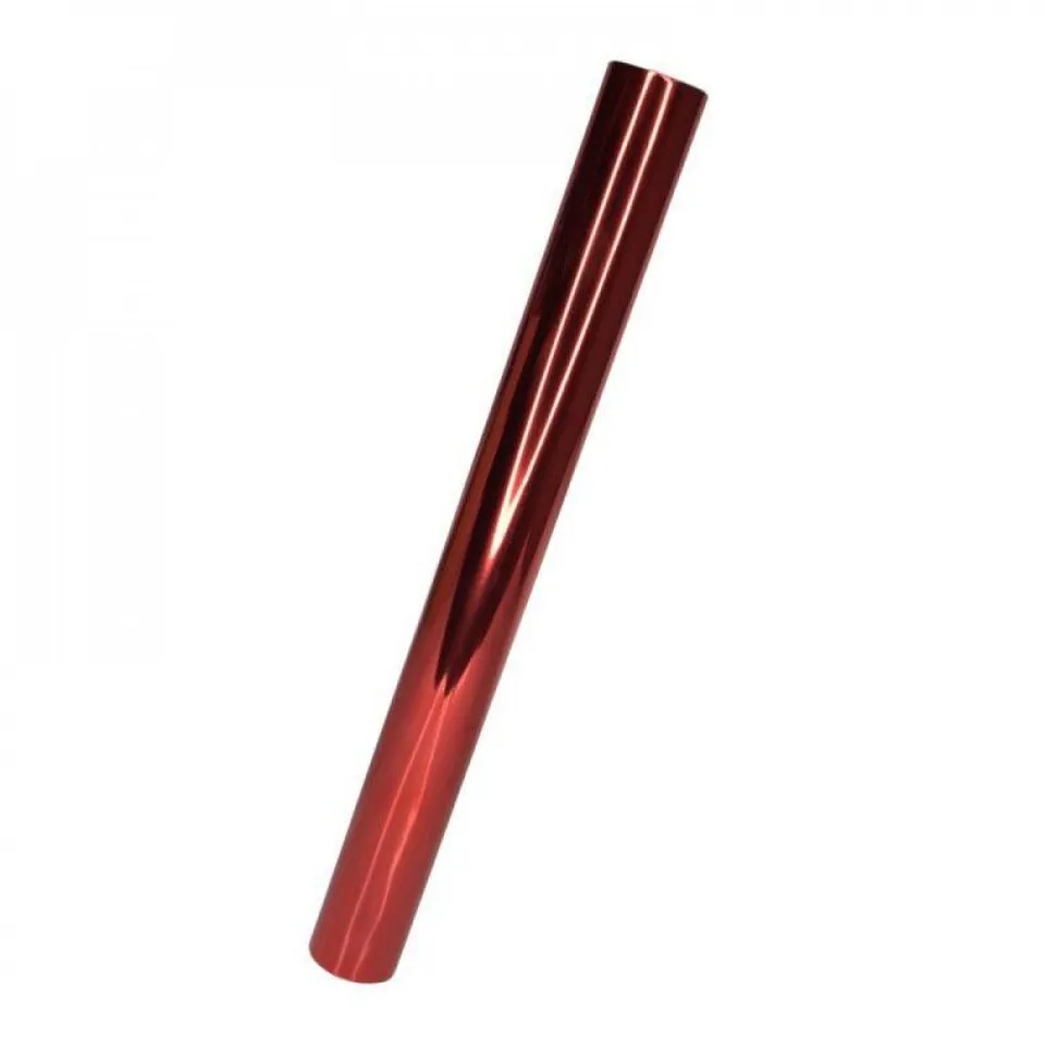 Rollo Foil Metalizado Brillo Rojo