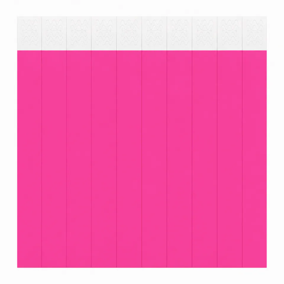 Pulsera Tyvek Magenta x 10 unidades