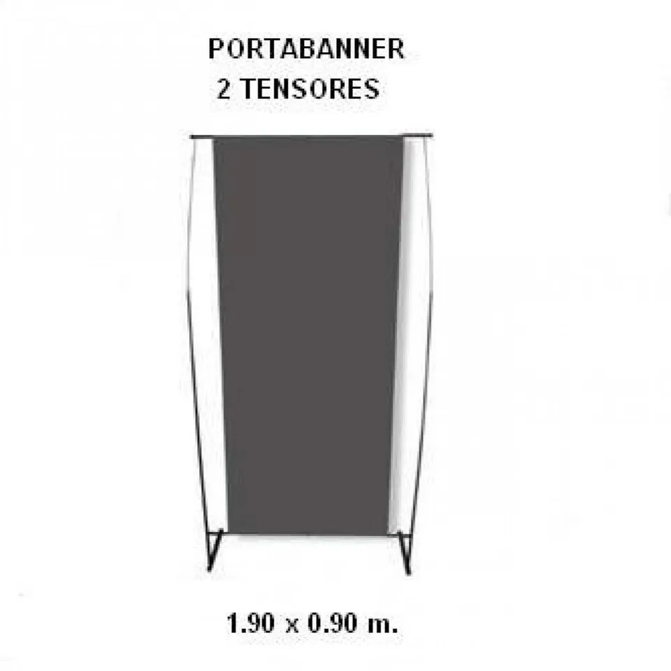 Porta Banner D1 0,90 x 1,90 mt - ECO