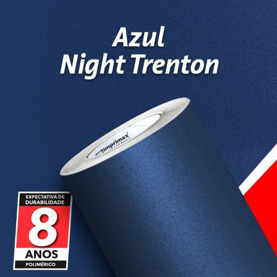 Vinilo Imprimax Jateados 1,40 mt Azul Night Trenton