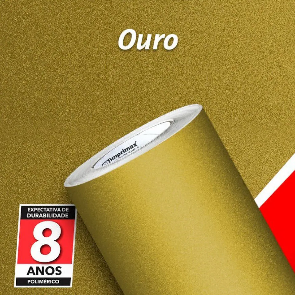 Vinilo Imprimax Jateados 1,40 mt Oro