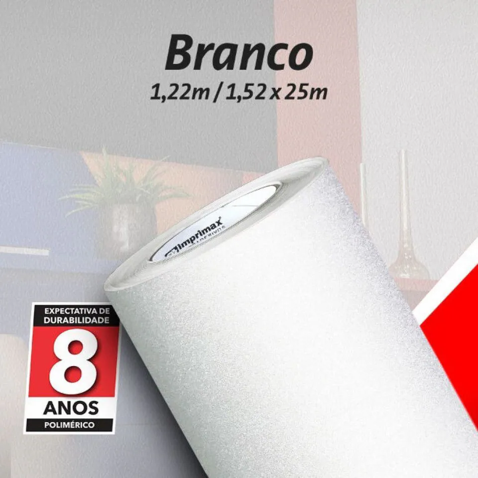 Vinilo Imprimax Jateados 1,40 mt Blanco
