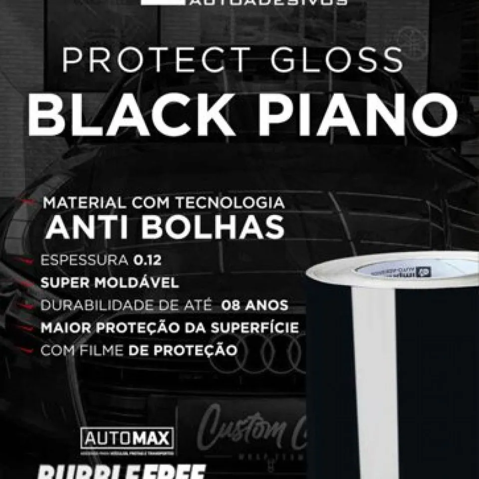 Vinilo Silvermax Piano Brillante 1,40 mt