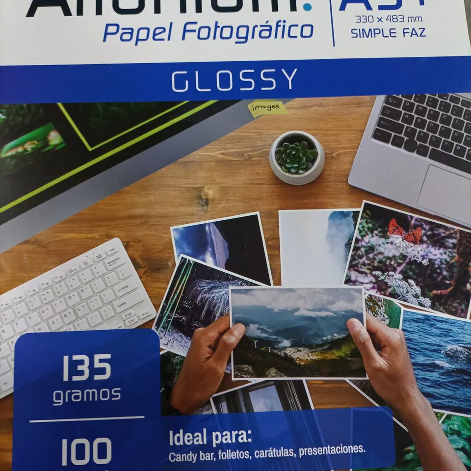 Papel Artanium Foto Brillo 135 gr A4 x 100 hojas CC135A4
