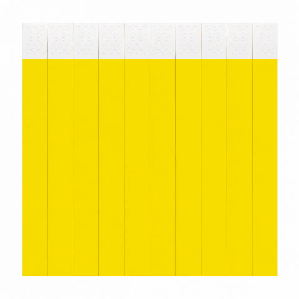 Pulsera Tyvek Amarillo Patito x 10 unidades