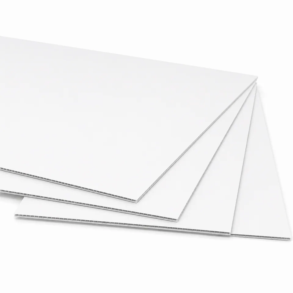 Plastico Corrugado Blanco 2,4 mm 1,22 x 2,44 mt