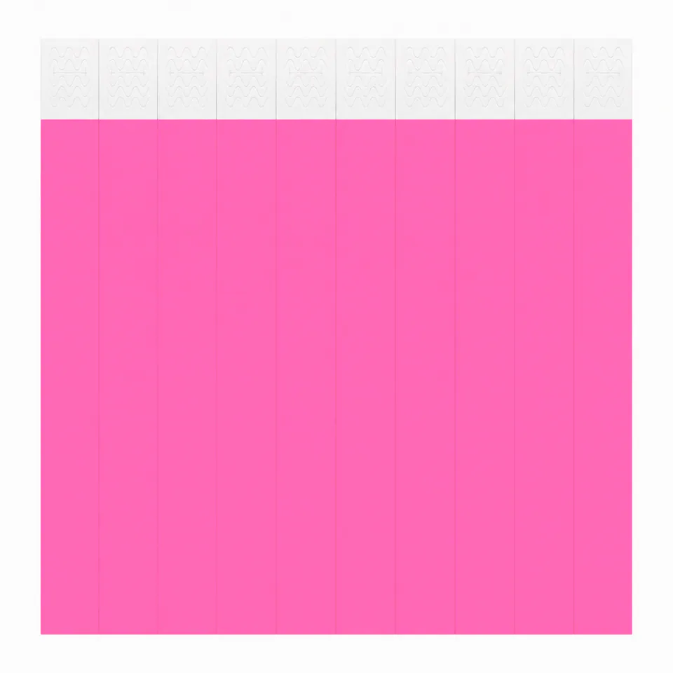 Pulsera Tyvek Rosa Fluo x 10 unidades