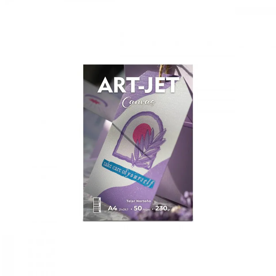 Papel Art-Jet Canvas Telar Norteño A4 Paquete x 50 hojas